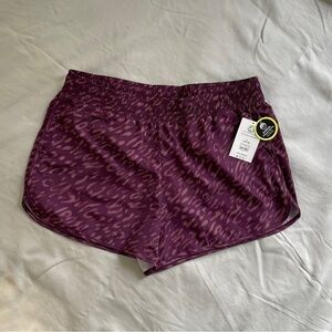 Athletic Works Purple lined Running Shorts